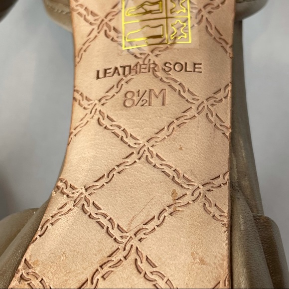 L.A.M.B. Leather Platform Peep-Toe Laser Cutout Heel - Picture 8 of 14